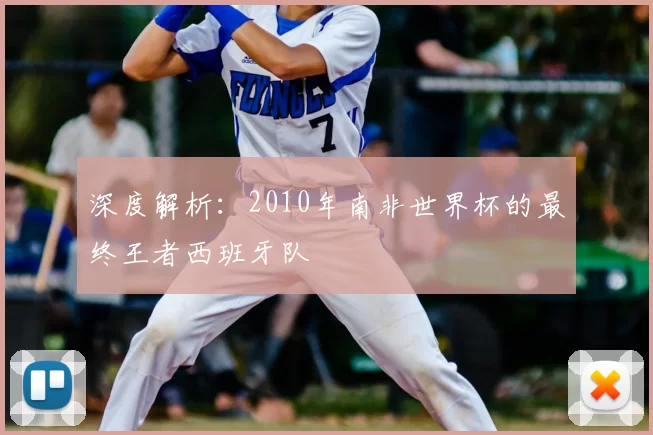 深度解析：2010年南非世界杯的最终王者西班牙队