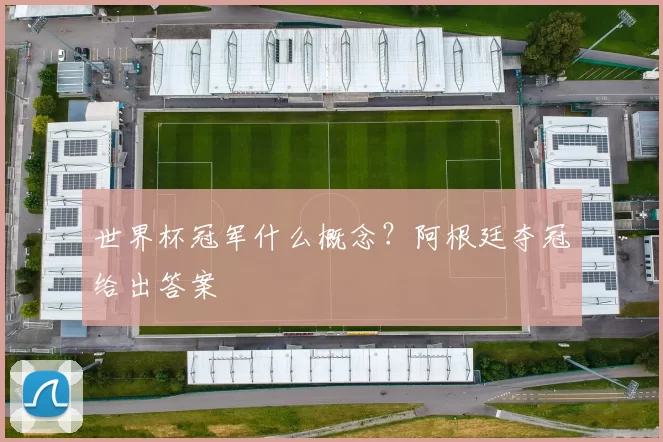 世界杯冠军什么概念?阿根廷夺冠给出答案